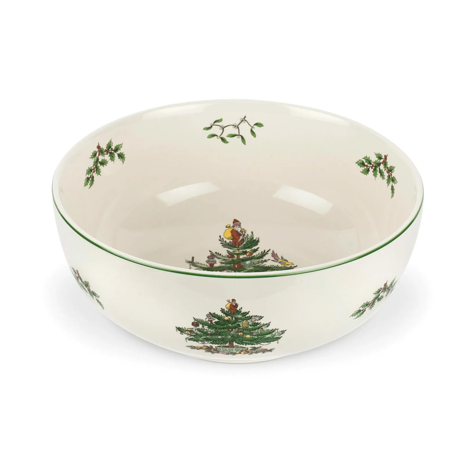 Spode Christmas Tree serveringssk&aring;l White-green-red, 3 L