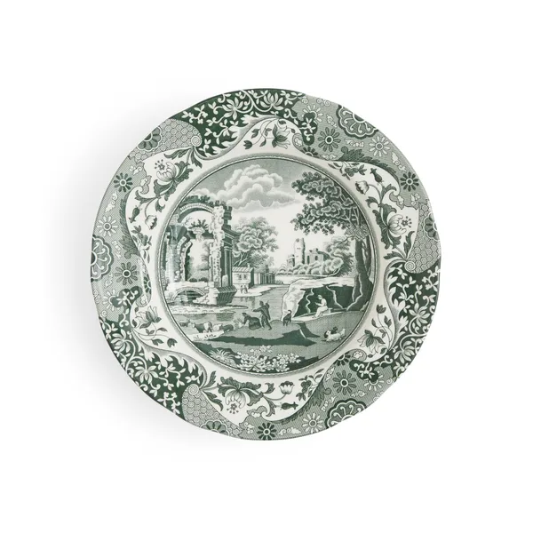 Heritage Green Italian djup tallrik, Grön, Ø23 cm