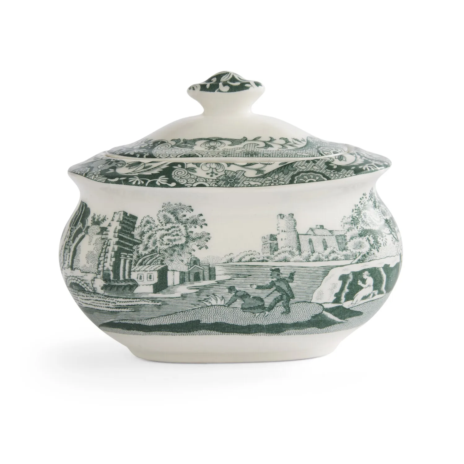 Spode Heritage Green Italian sukkerskål Grøn, 0,25 l