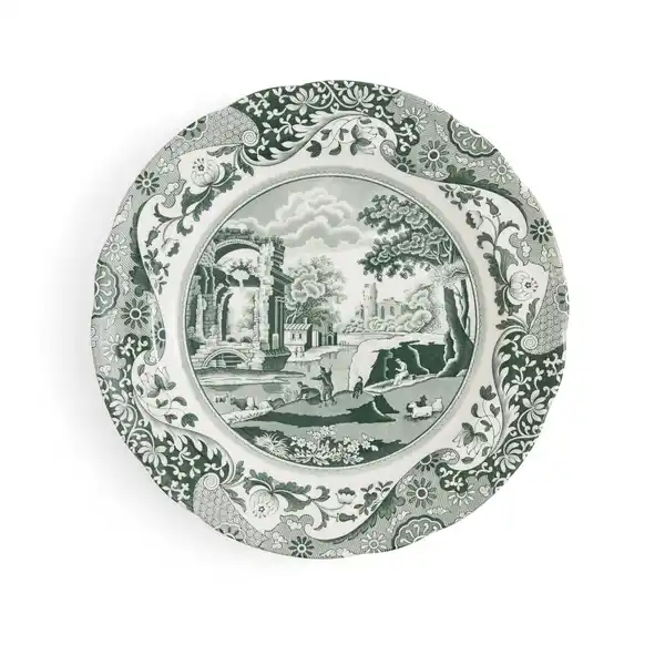 Heritage Green Italian tallrik, Grön, Ø27 cm