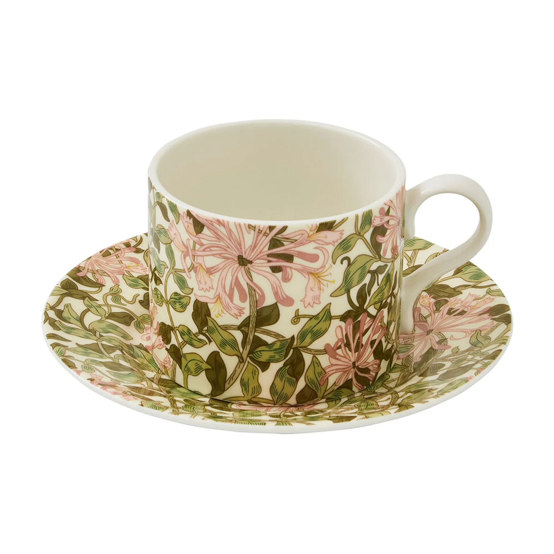 Spode Honeysuckle tekopp med sk&aring;l 28 cl Multi