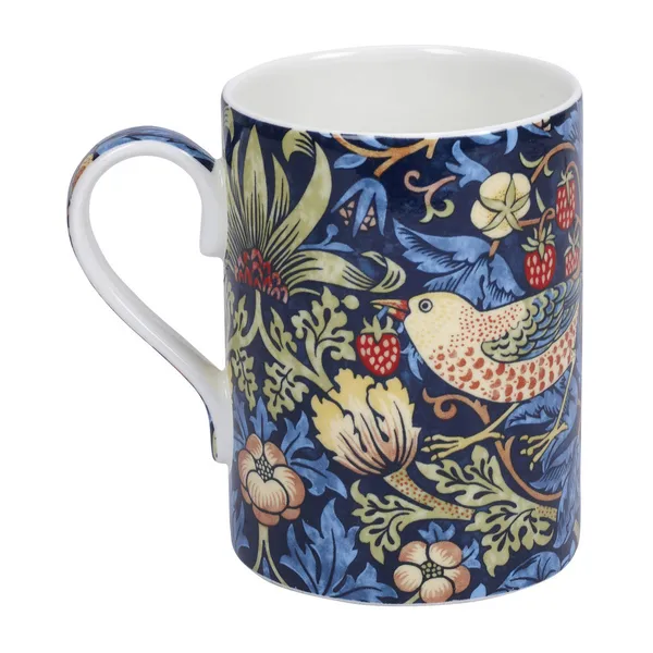 Strawberry Thief mugg 35 cl, Indigo-mineral