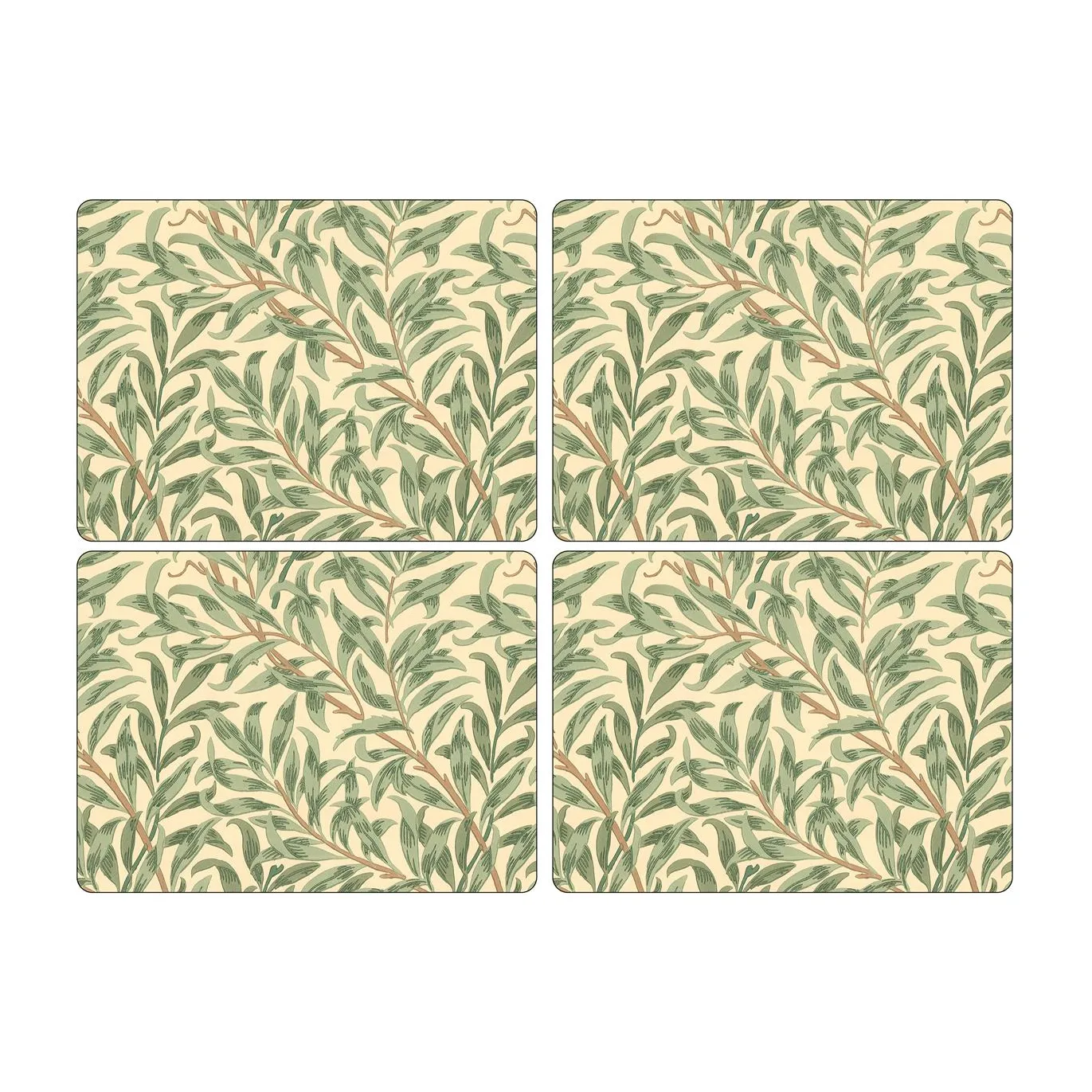 Spode Willow Bough dækkeserviet 30x40 cm 4-pak Grøn