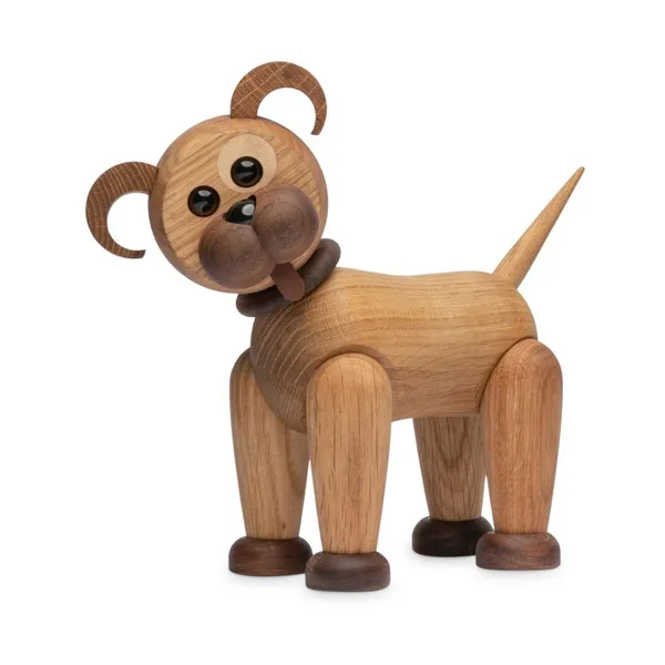 Buddy Hund dekoration 20,5 cm, Ek