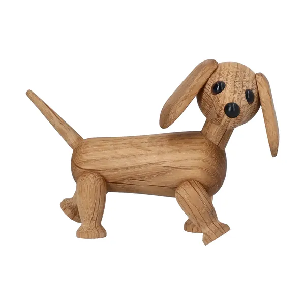Chico hund figur, Beige, 10,5x4,8x6,8 cm