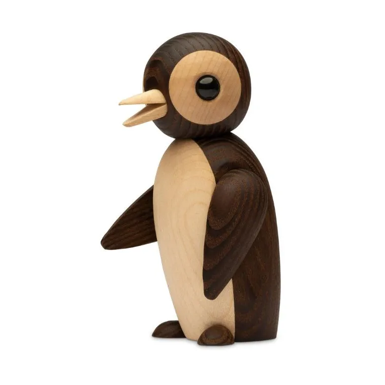 Spring Copenhagen Décoration Frost Pingouin 12,5 cm Marron