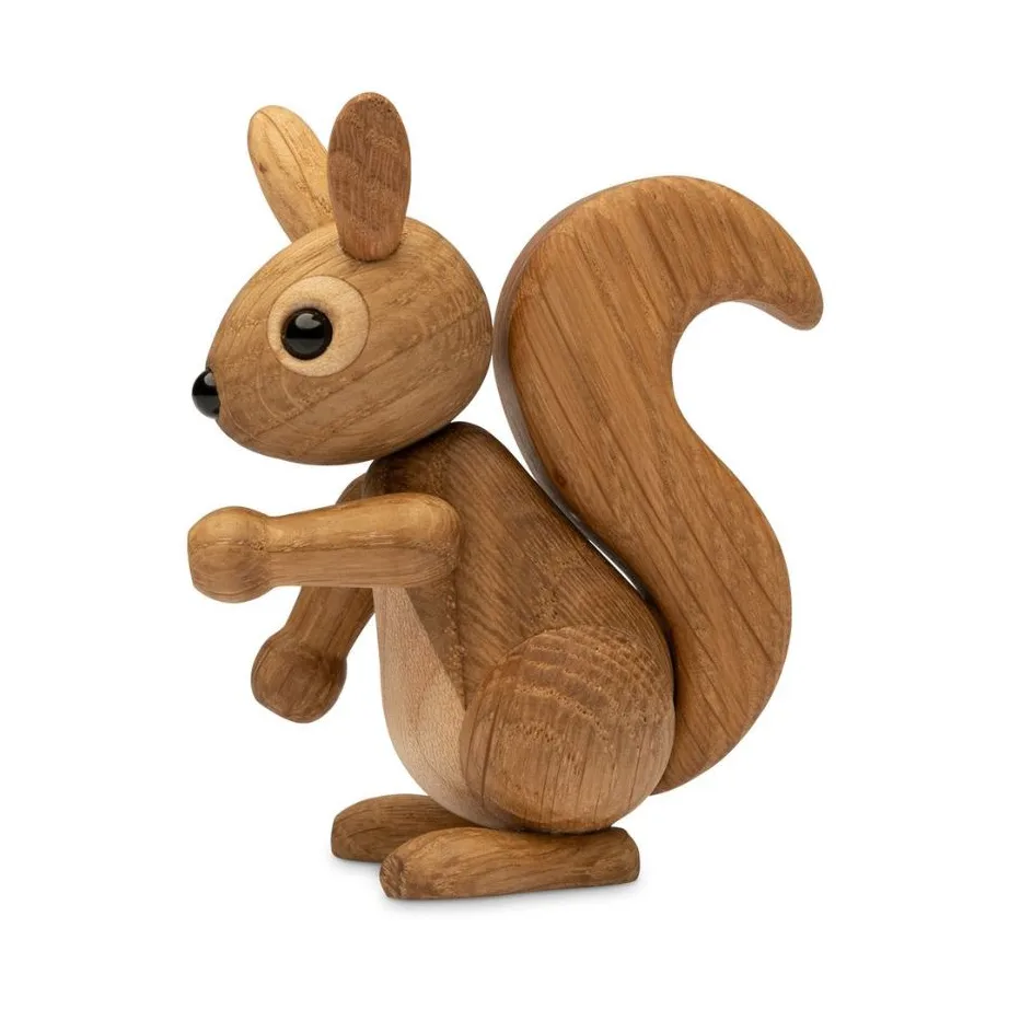 Spring Copenhagen Décoration Peanut Écureuil 8,5 cm Chêne