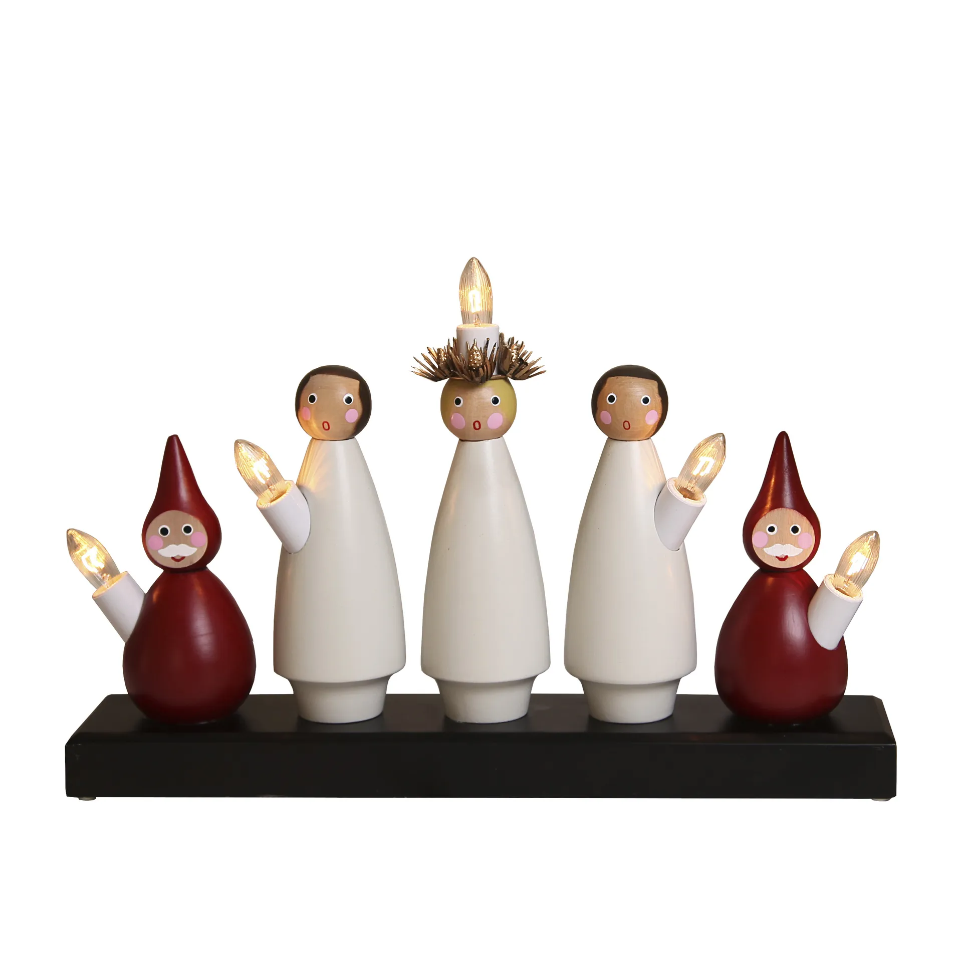 Star Trading Arche de bougies Lucia Choir blanc-rouge