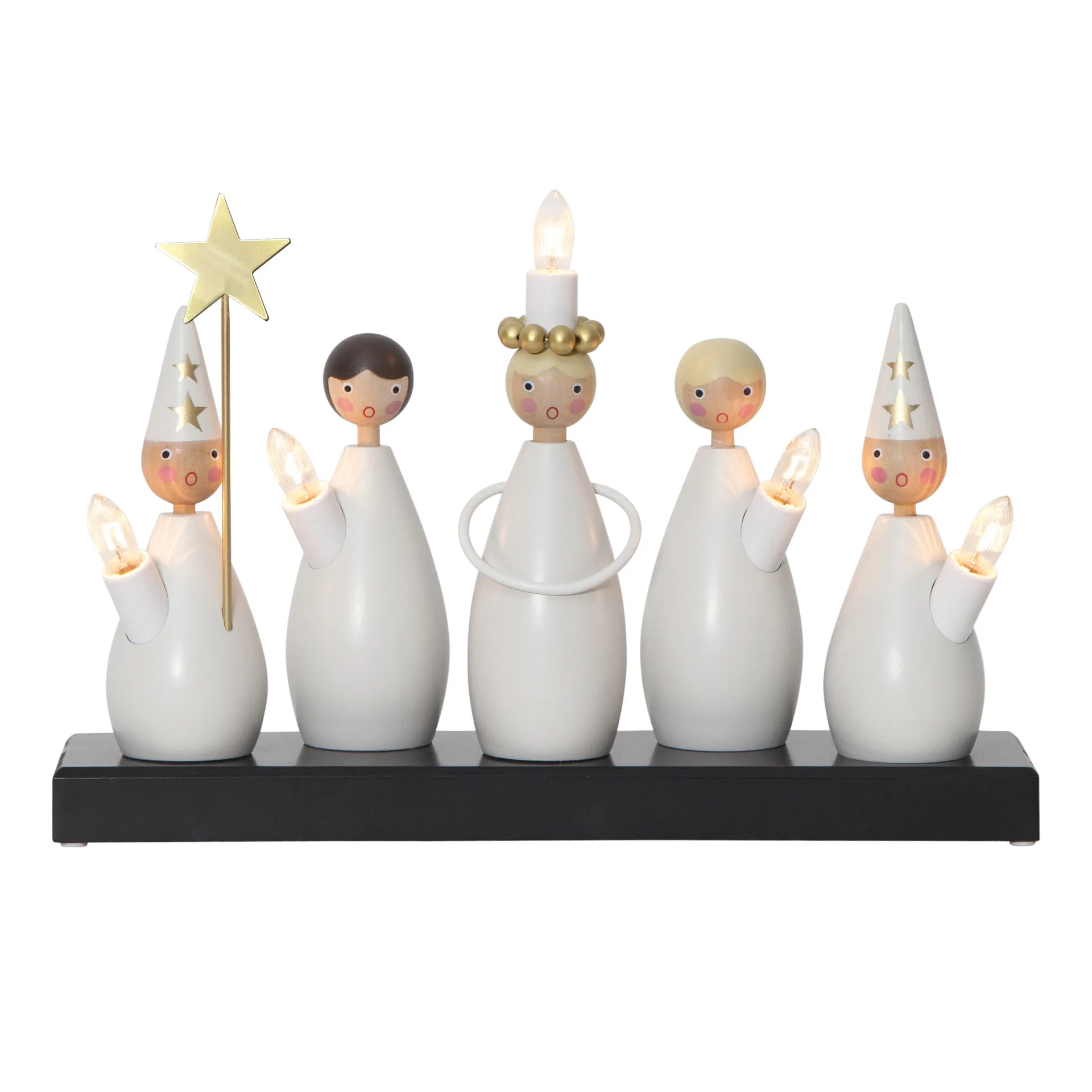 Star Trading Arche de bougies Lucia Choir Blanc