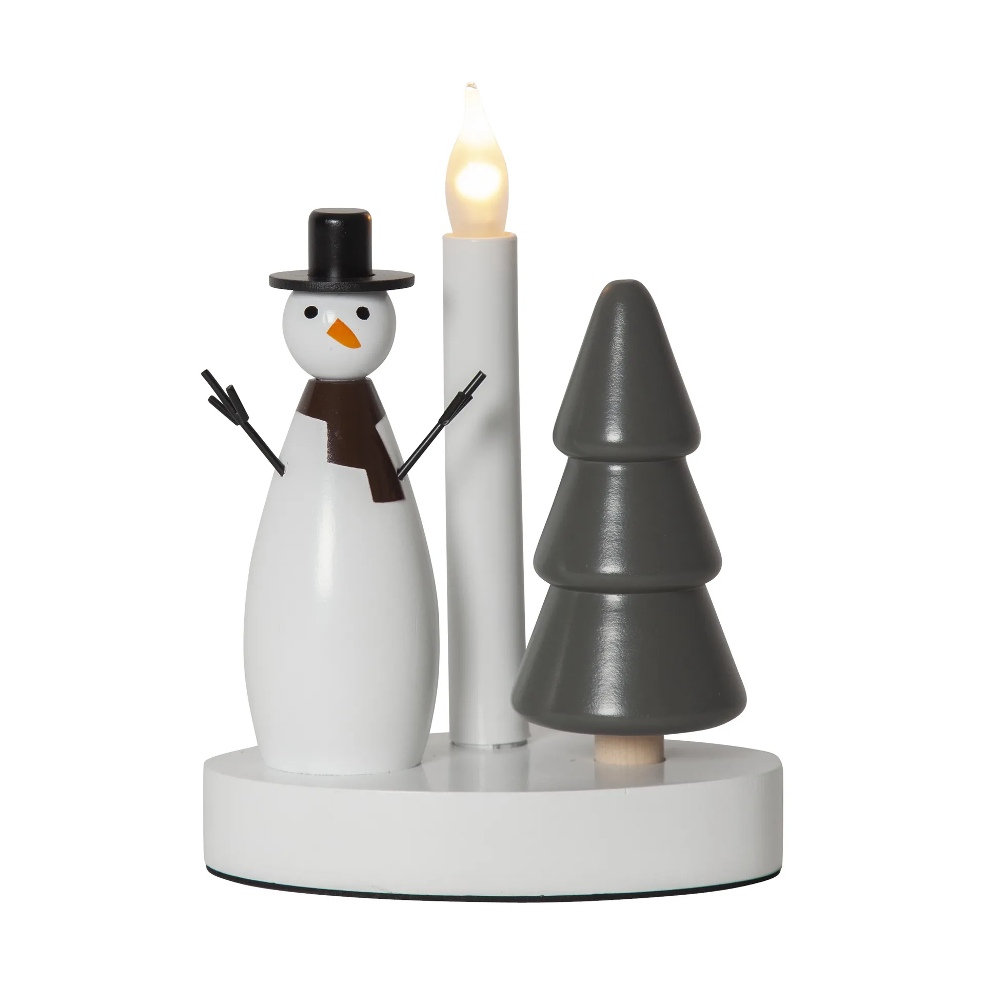 Star Trading Bougeoir Christmas Joy Bonhomme de neige
