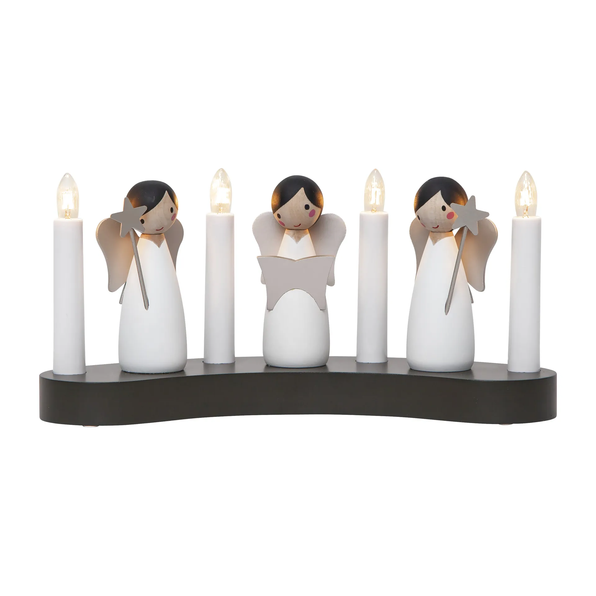 Star Trading Bougeoir de l'avent Angel choir Blanc
