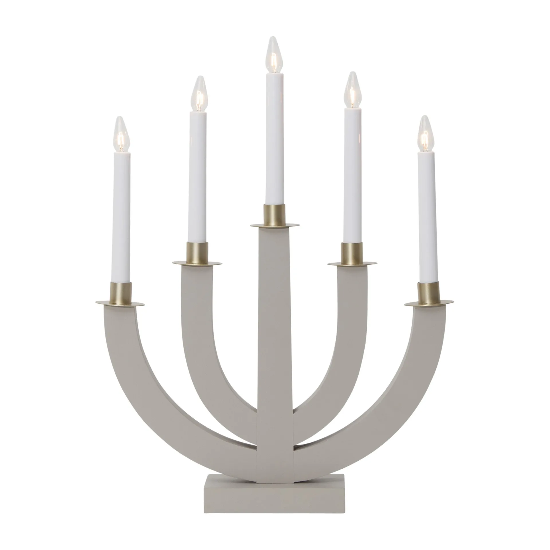 Star Trading Bougeoir de l'avent Eli Beige