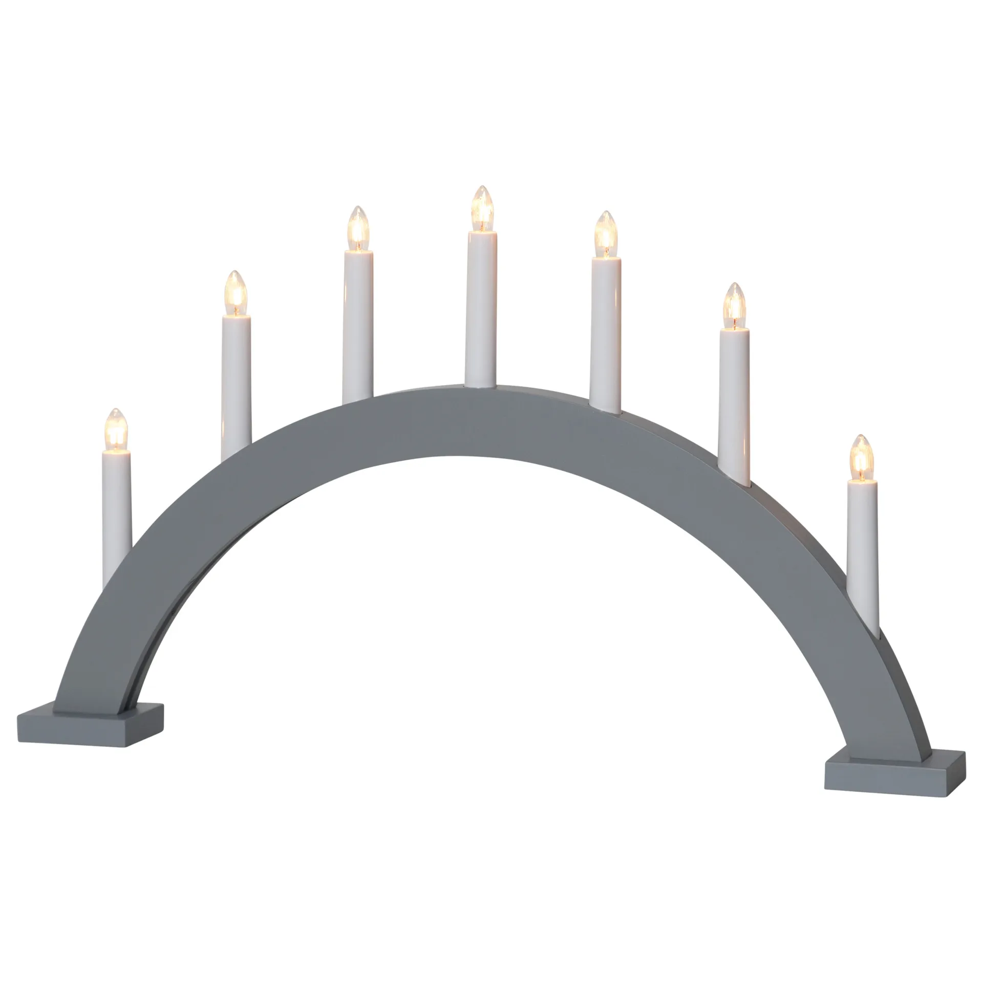 Star Trading Bougeoir de l'avent Trapp arc Gris