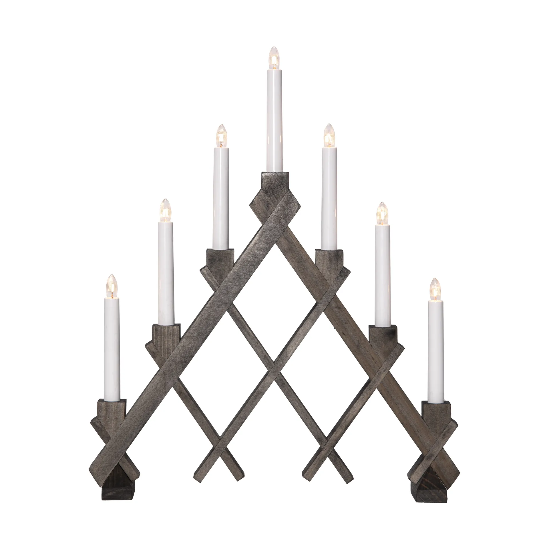 Star Trading Bougeoir en bois Rut 7 Marron