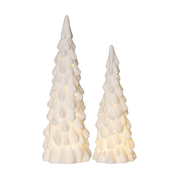 Star Trading Décoration intérieure hiver Épicéa blanc, 2 pièces
