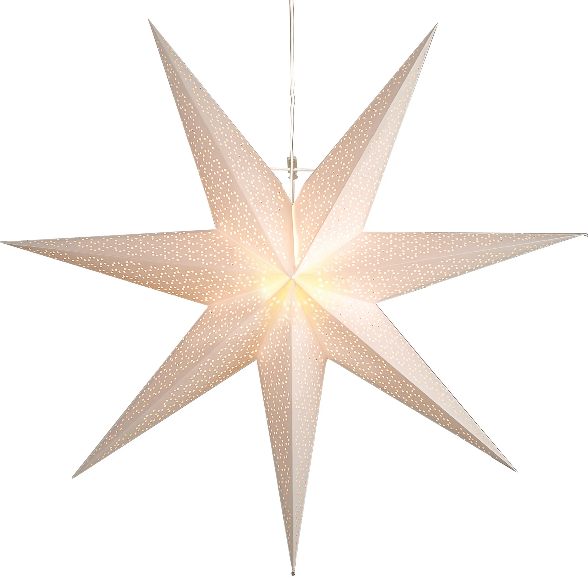 Star Trading Etoile de l'avent Dot Blanc