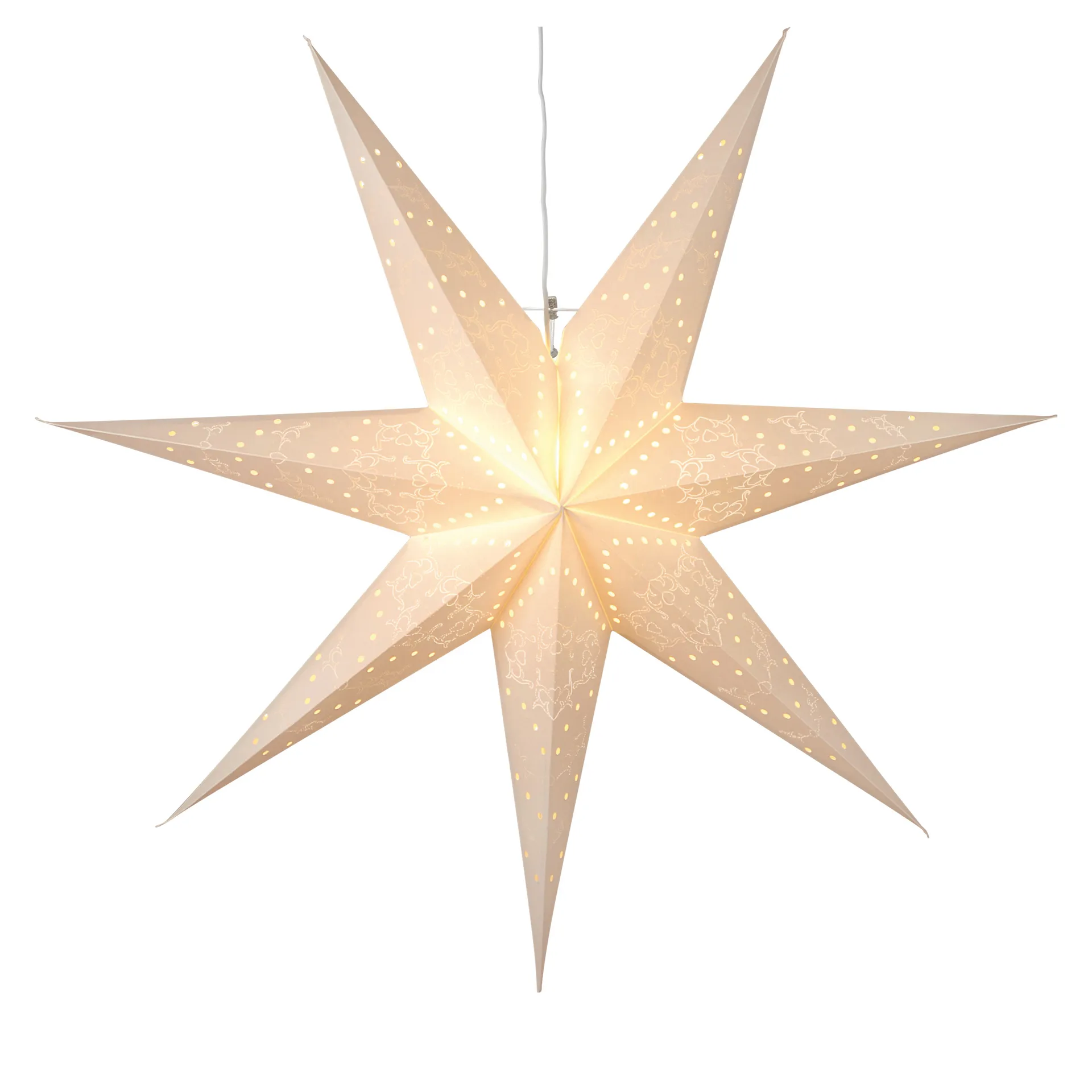 Star Trading Etoile de l'avent Sensy Blanc — vue 3
