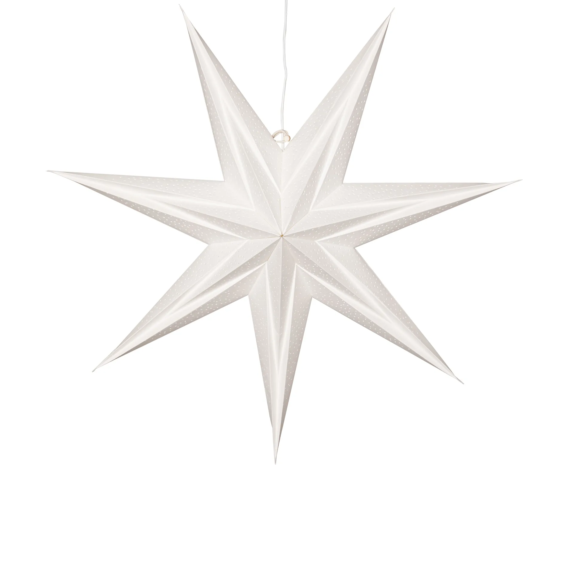 Star Trading Étoile en papier Holly Blanc