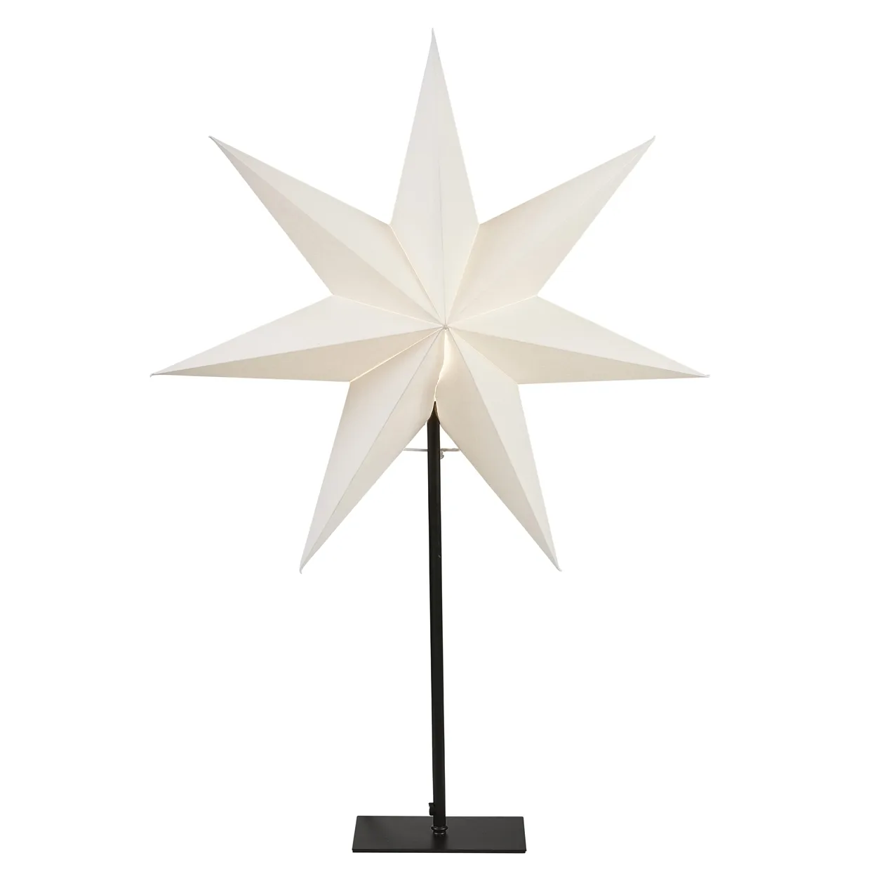 Star Trading Etoile sur pied Frozen Blanc
