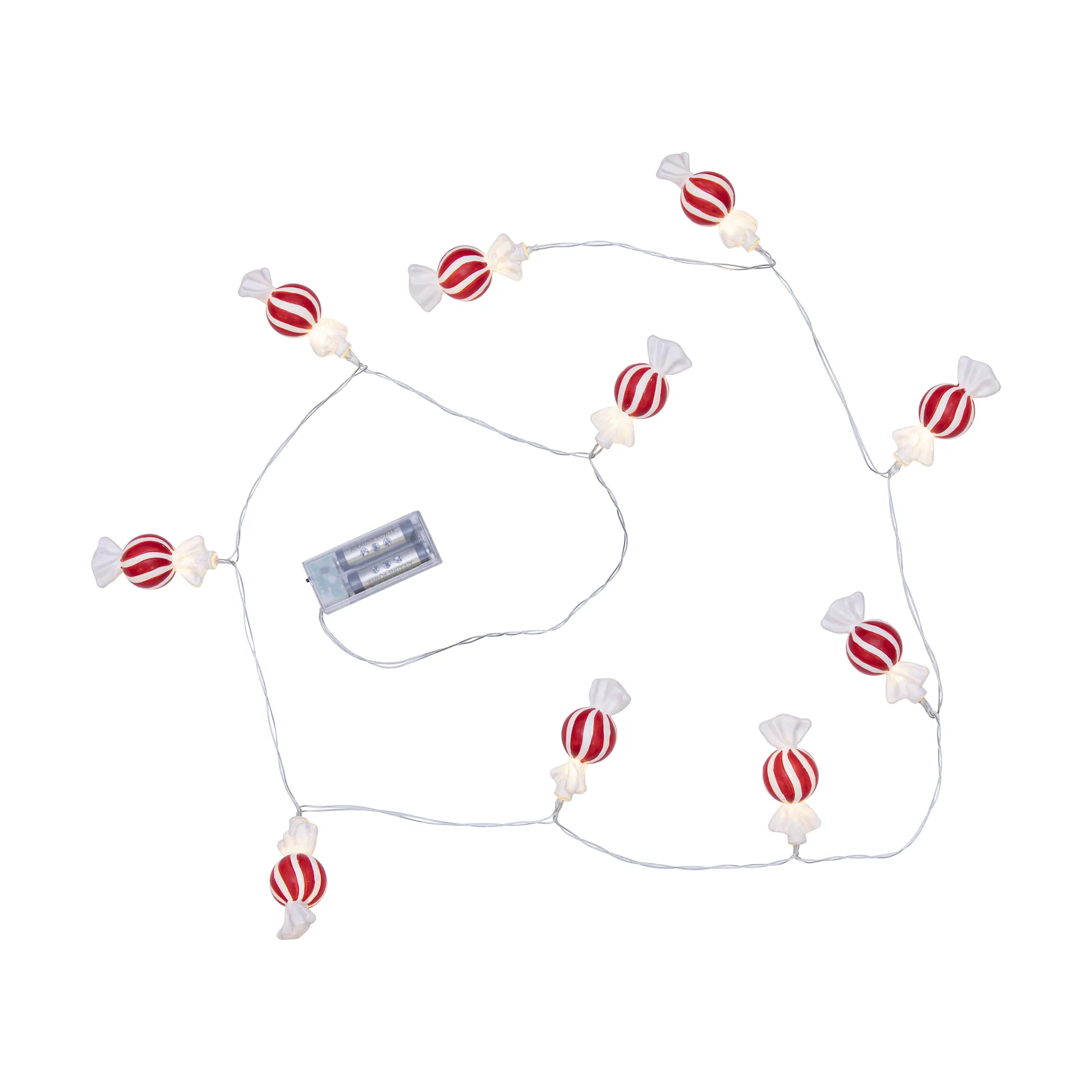 Star Trading Guirlande lumineuse Bonbon Rouge-blanc
