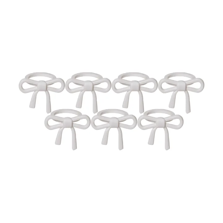 Star Trading Manchette de lumière Rosett Blanc, lot de 7