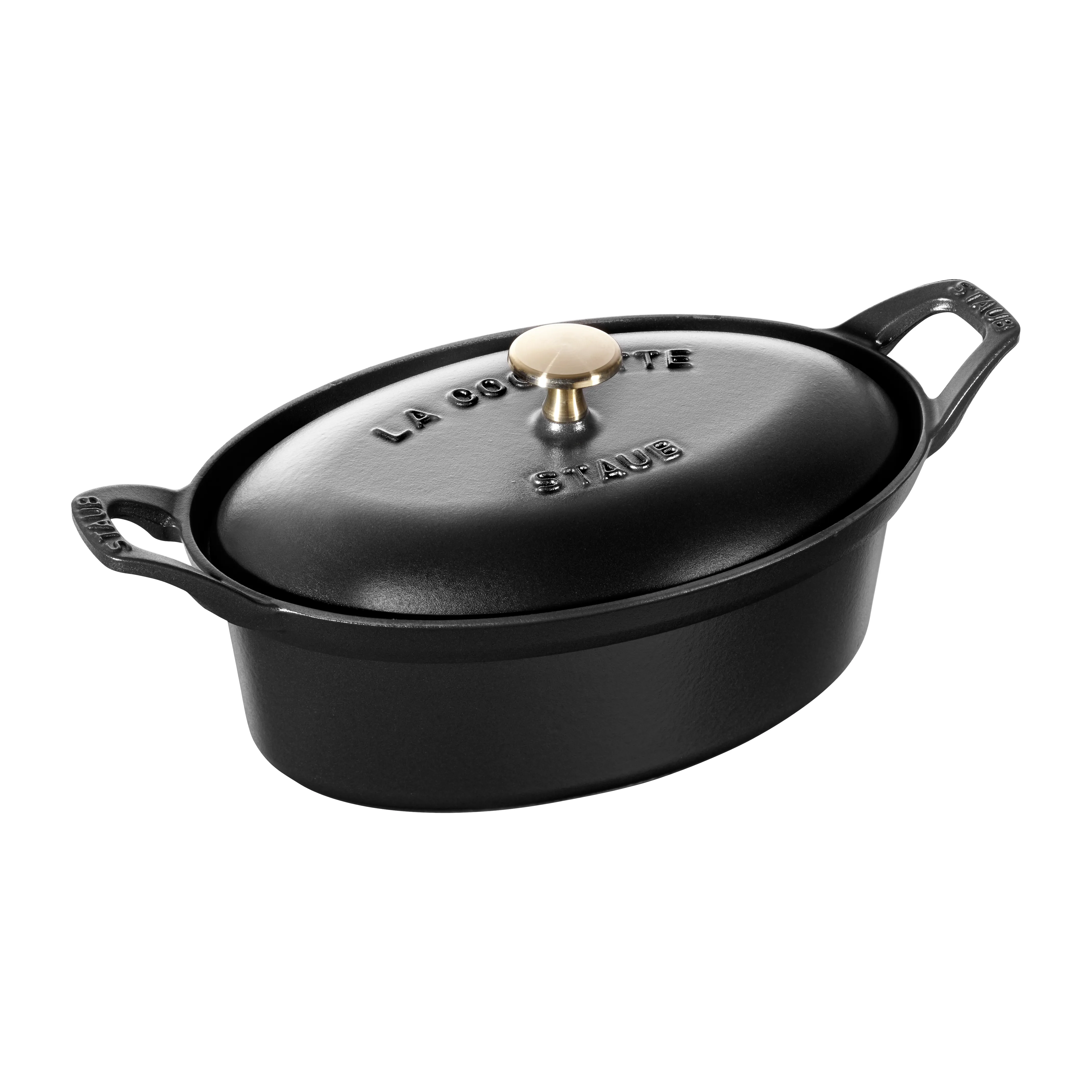 STAUB ストウブ ココット オーバル 23cm ブラック 真鍮ノブ STAUB | ストウブ からのヴィンテージココット オーバル 23cm
