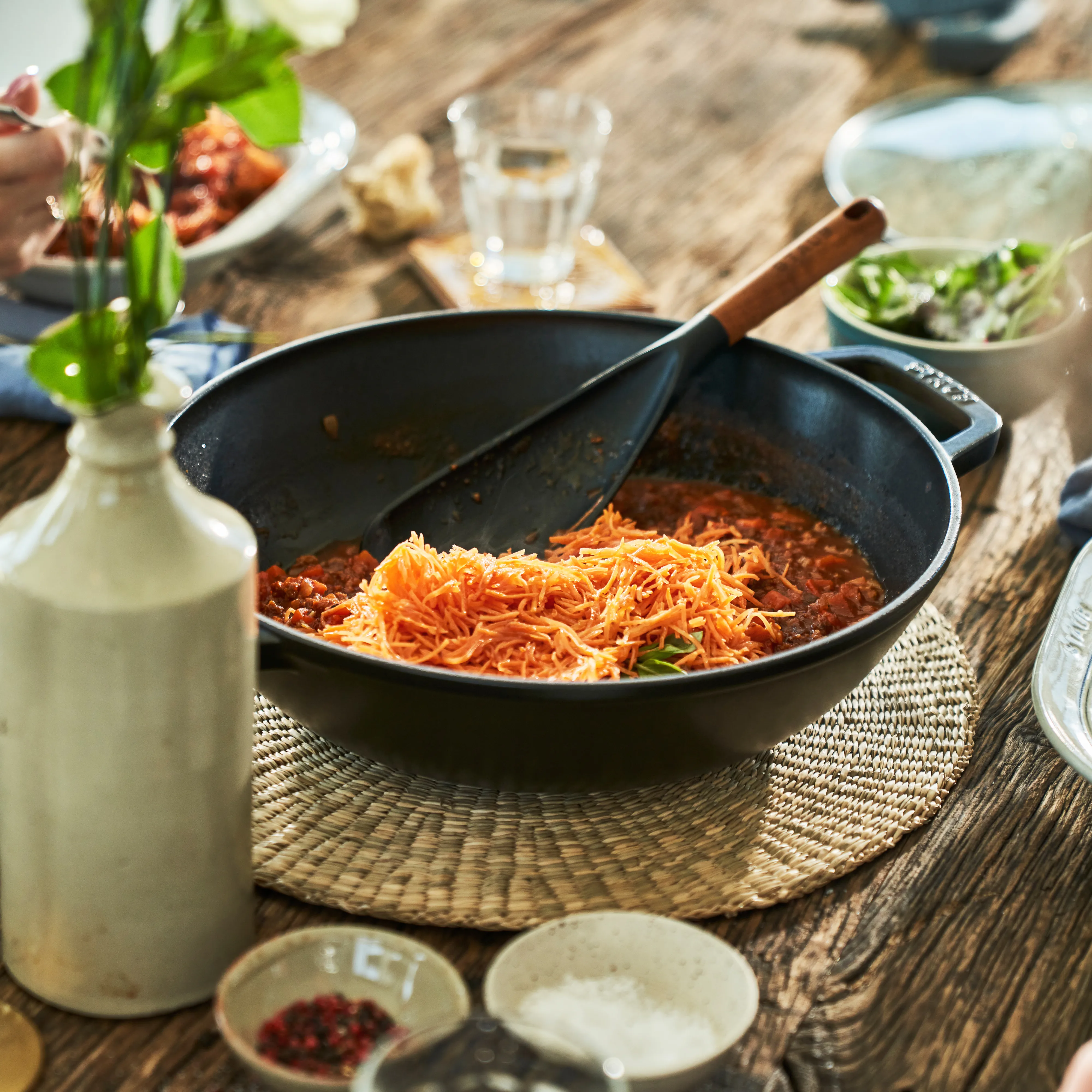 STAUB | ストウブ からのウォック ガラス蓋付 Ø30 cm 4.4 L