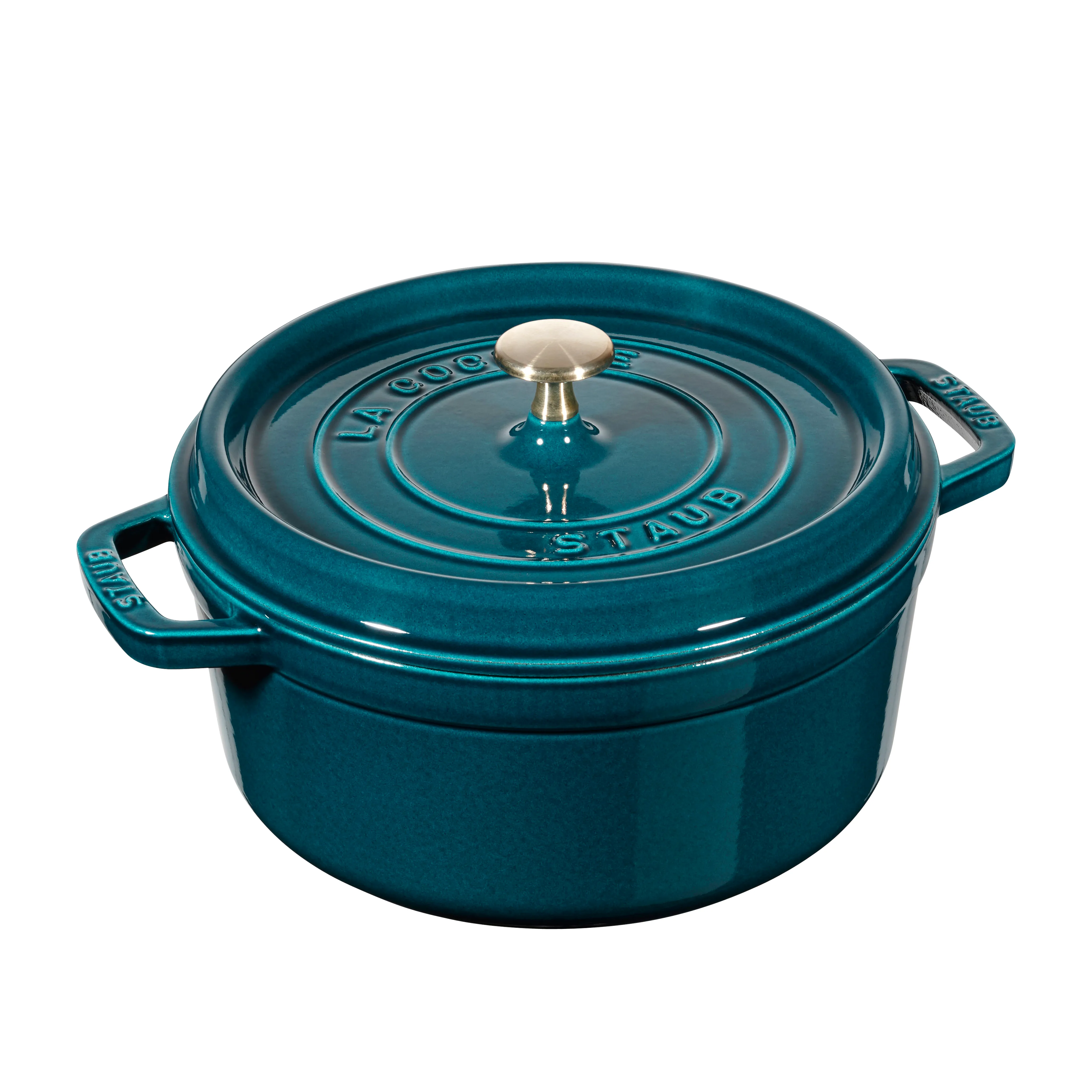 La Mer round casserole dish - three layered enamel - STAUB