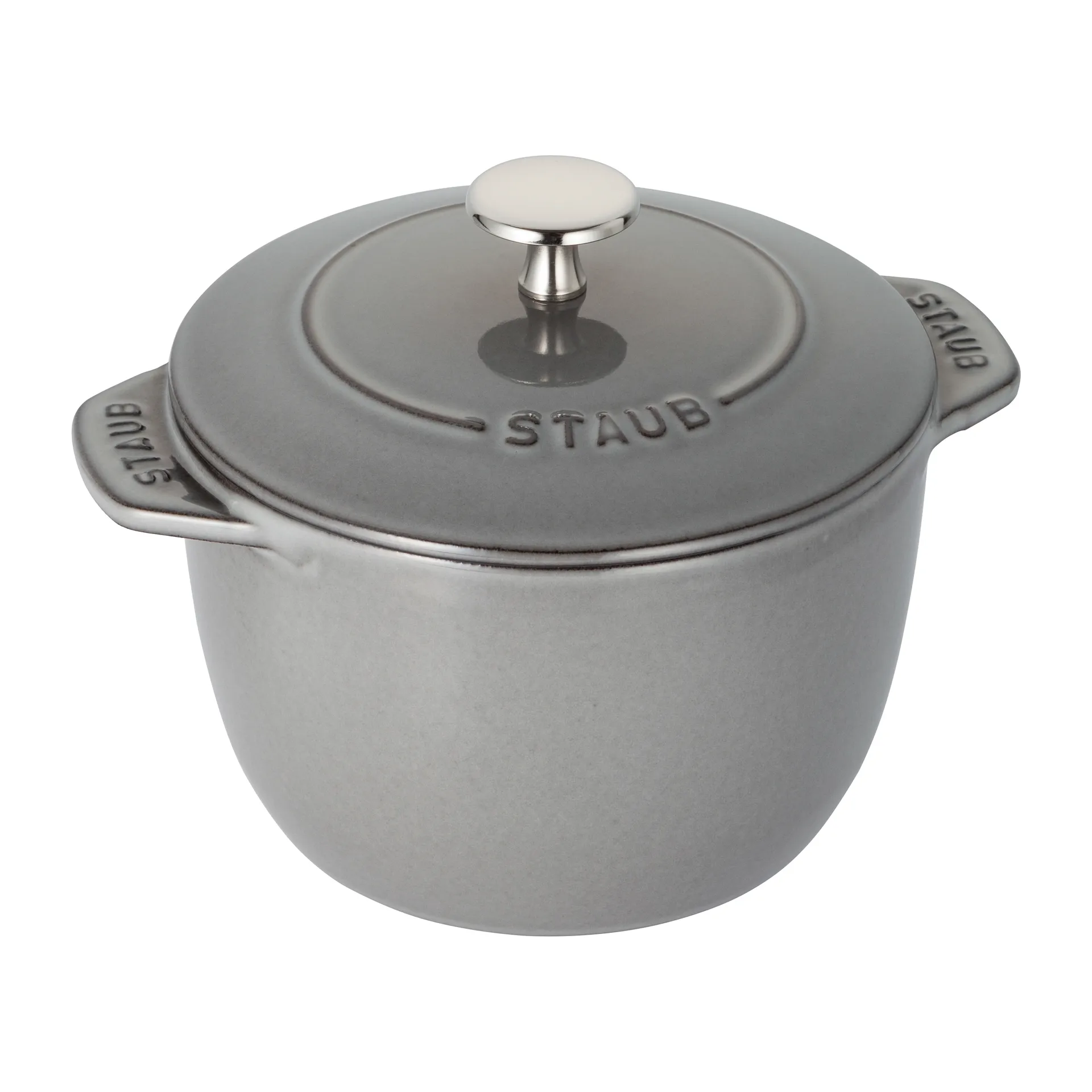 STAUB Rice cocotte støbejernsgyde 1,6 L Grå