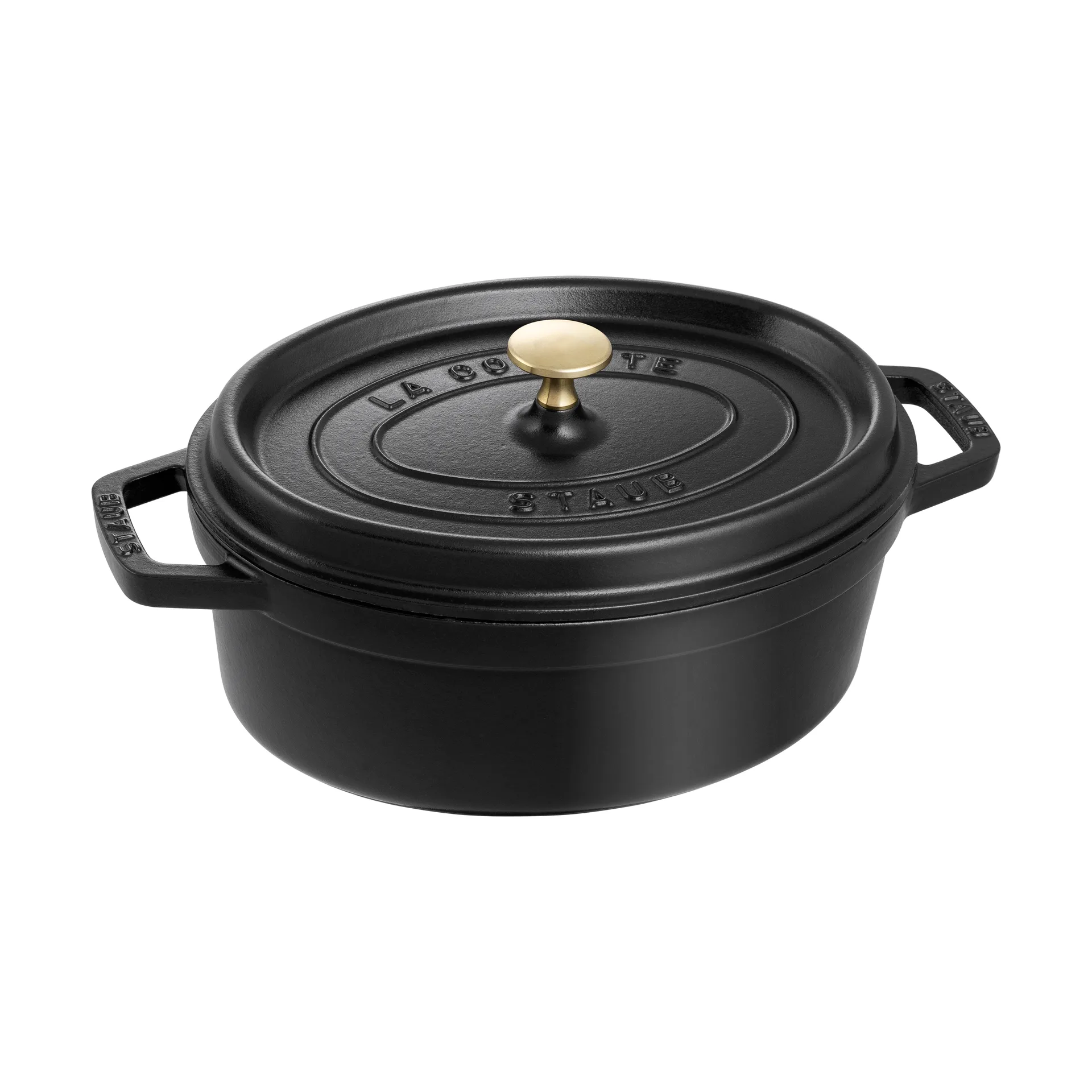 STAUB Staub La Cocotte oval gryde støbejern 3,2 L Sort