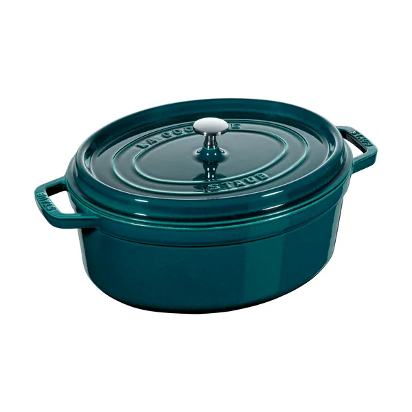 Staub La Cocotte oval gryta gjutjärn 8 L, La Mer