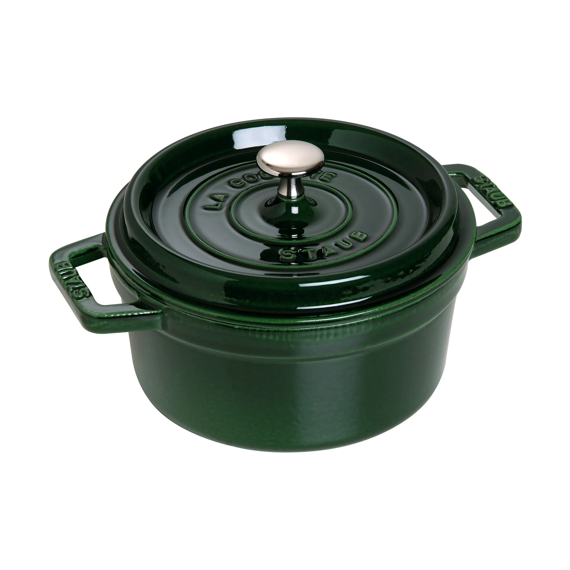 STAUB Staub La Cocotte rund gryde støbejern 2,6 L Basilikum grøn