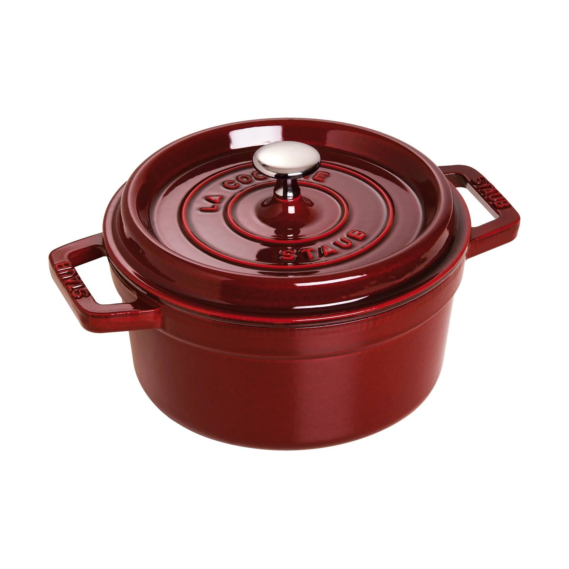 STAUB Staub La Cocotte rund gryde støbejern 2,6 L Grenadine rød billede