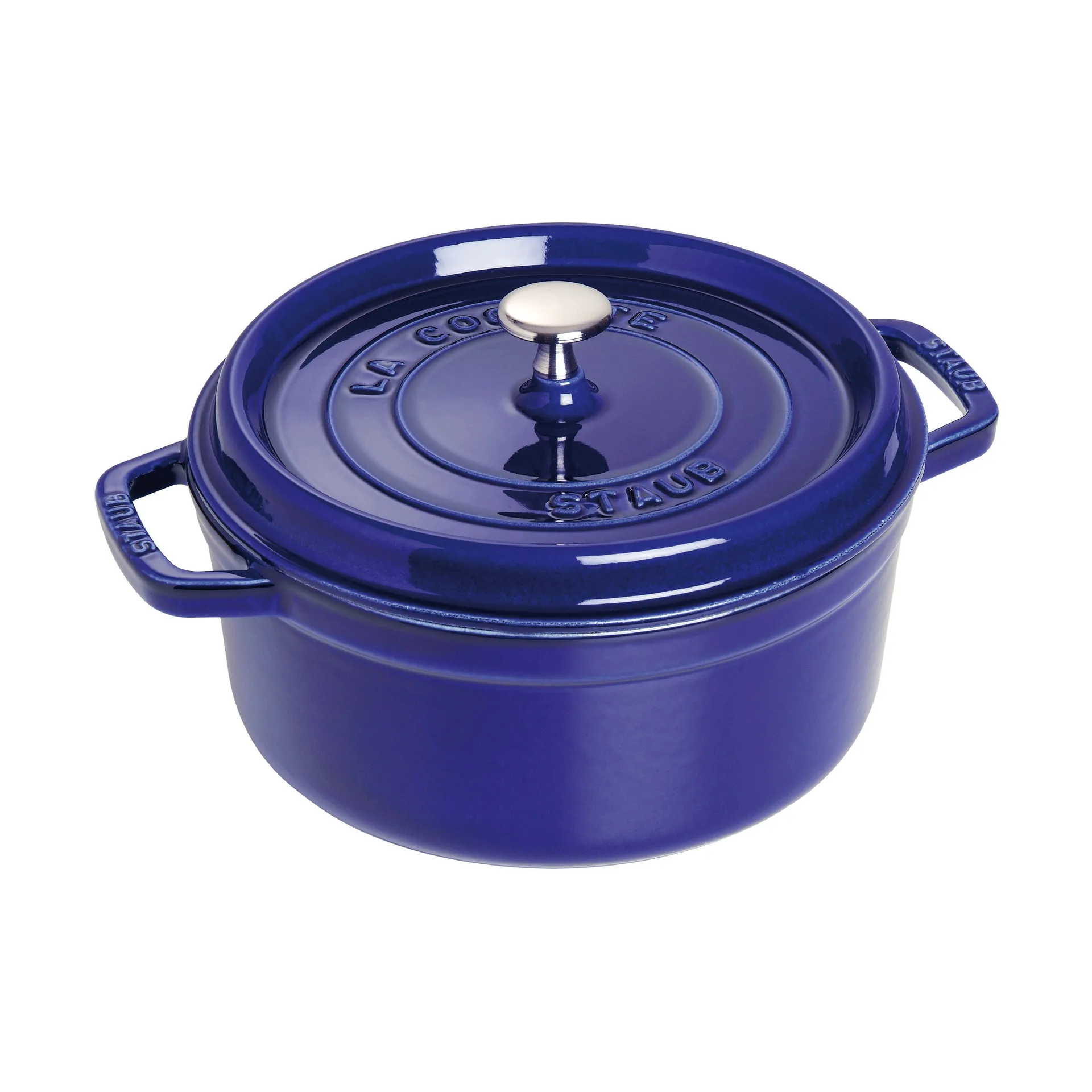 STAUB Staub La Cocotte rund gryde støbejern 2,6 L Mørkeblå