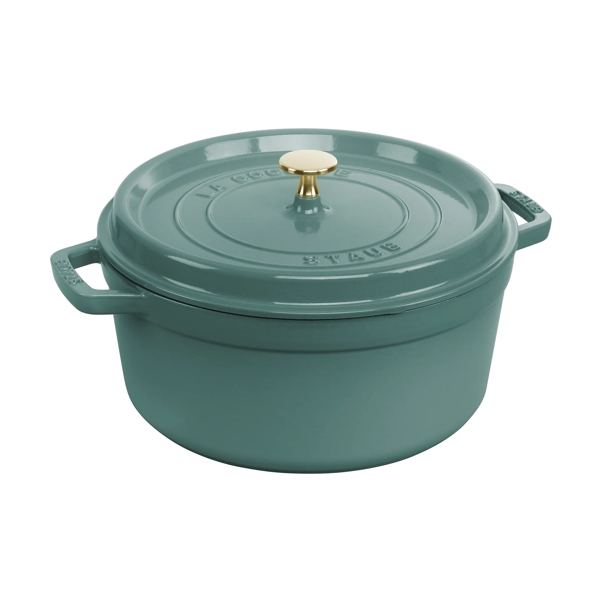 STAUB Staub La Cocotte rund gryde støbejern 5,2 L Eukalyptus
