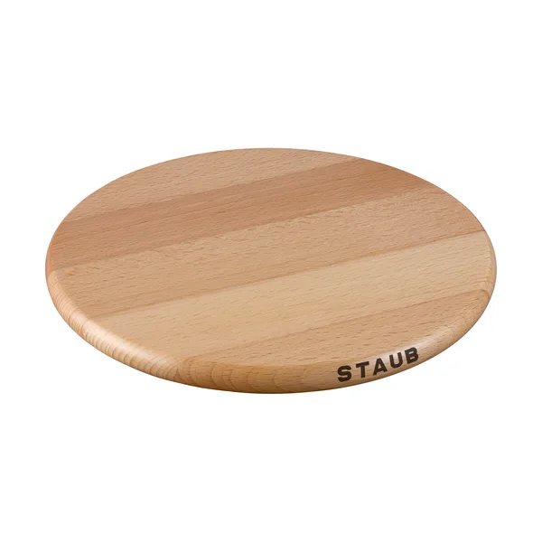 Staub magnetiskt grytunderlägg rund bok, 23 cm