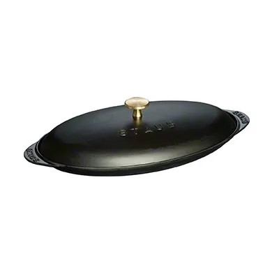 STAUB Staub oval fiskform i gjutj&auml;rn svart