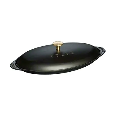 Staub oval fiskform i gjutjärn