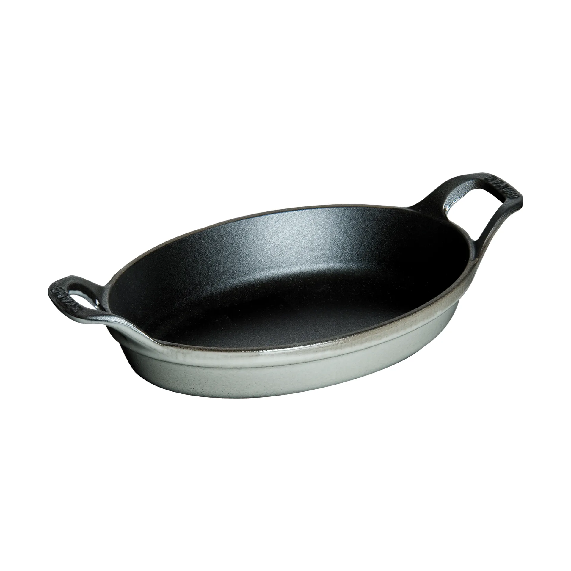 STAUB Staub oval ovnfast form støbejern 15 cm Grafitgrå