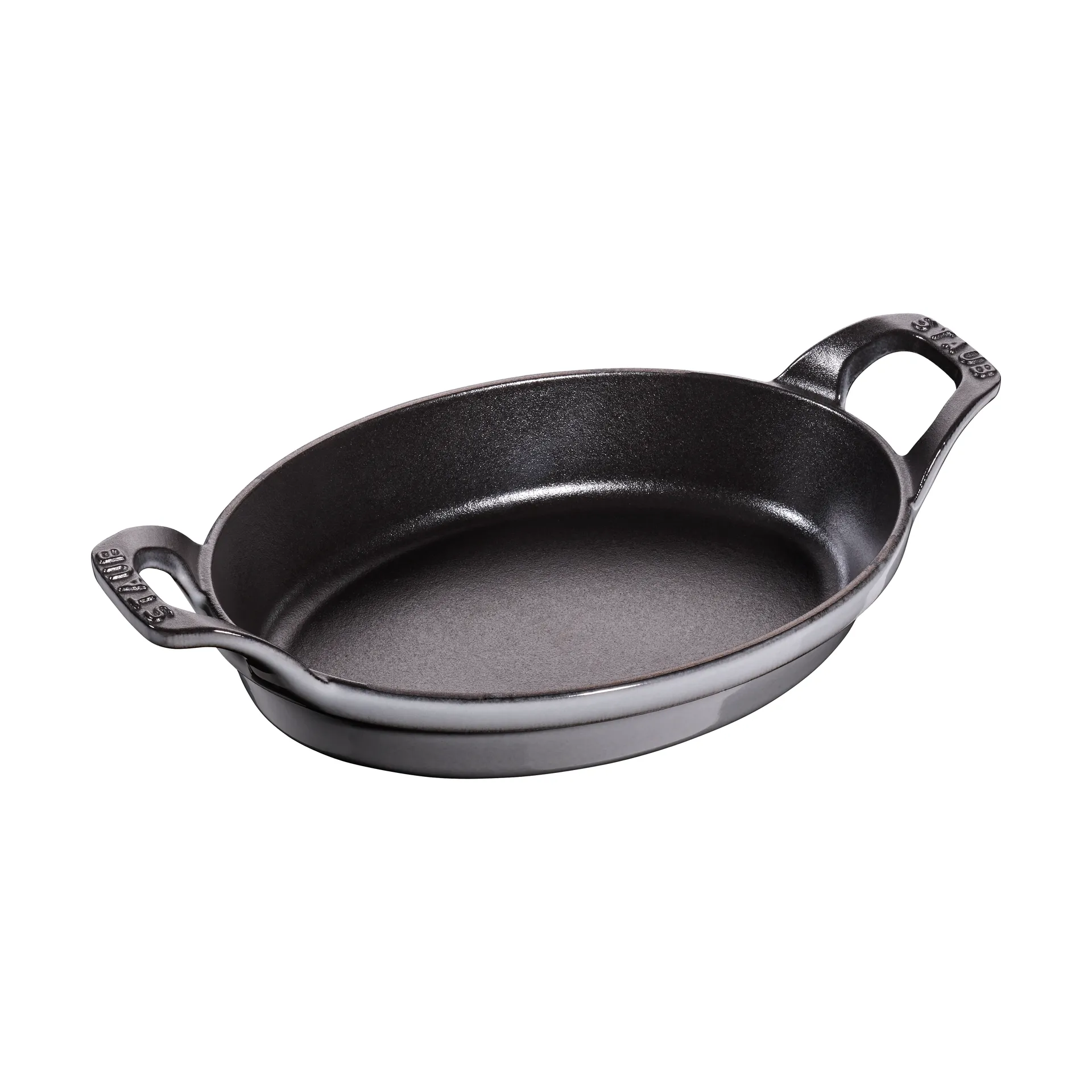 STAUB Staub oval ovnfast form støbejern 21 cm Grafitgrå