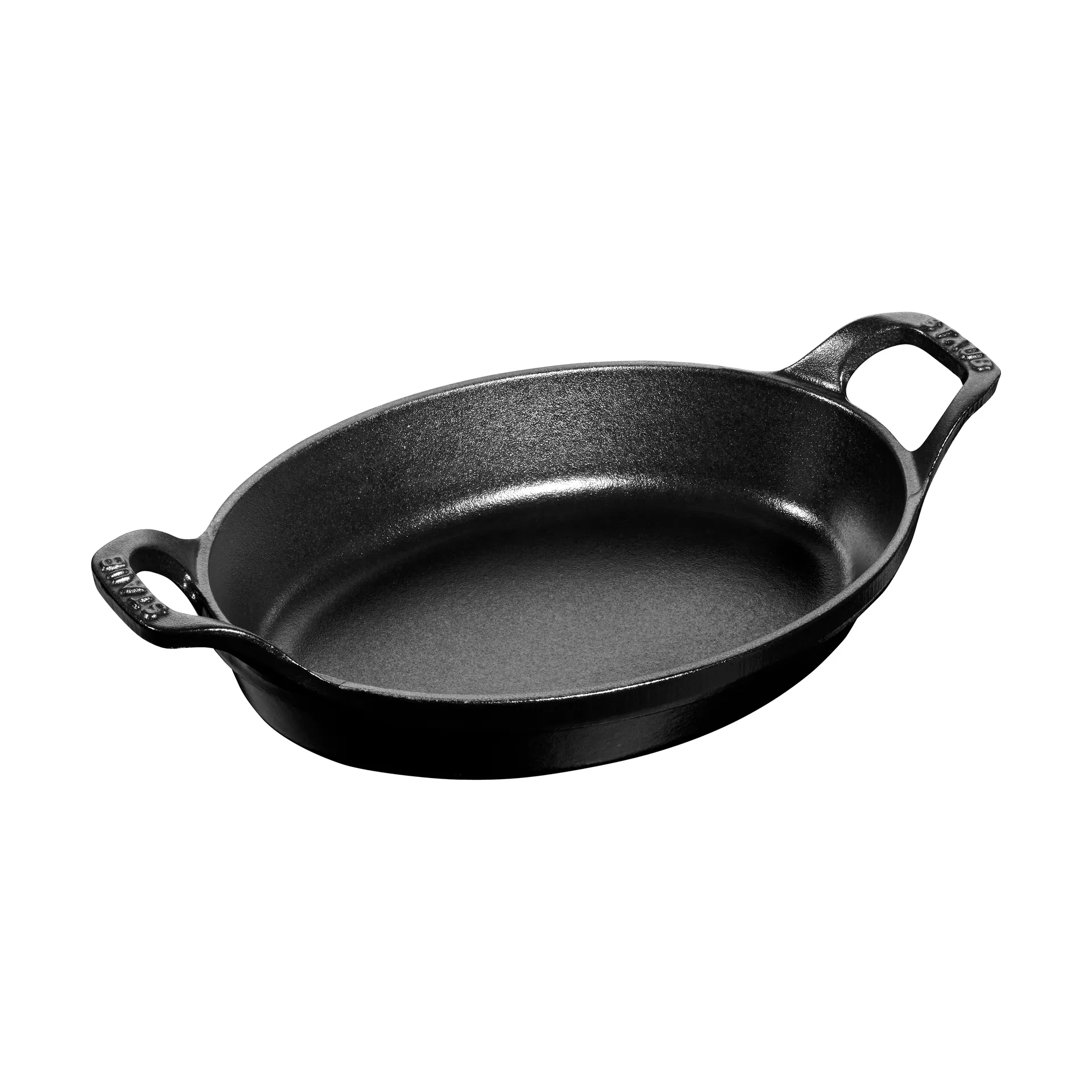 STAUB Staub oval ovnfast form støbejern 21 cm Sort