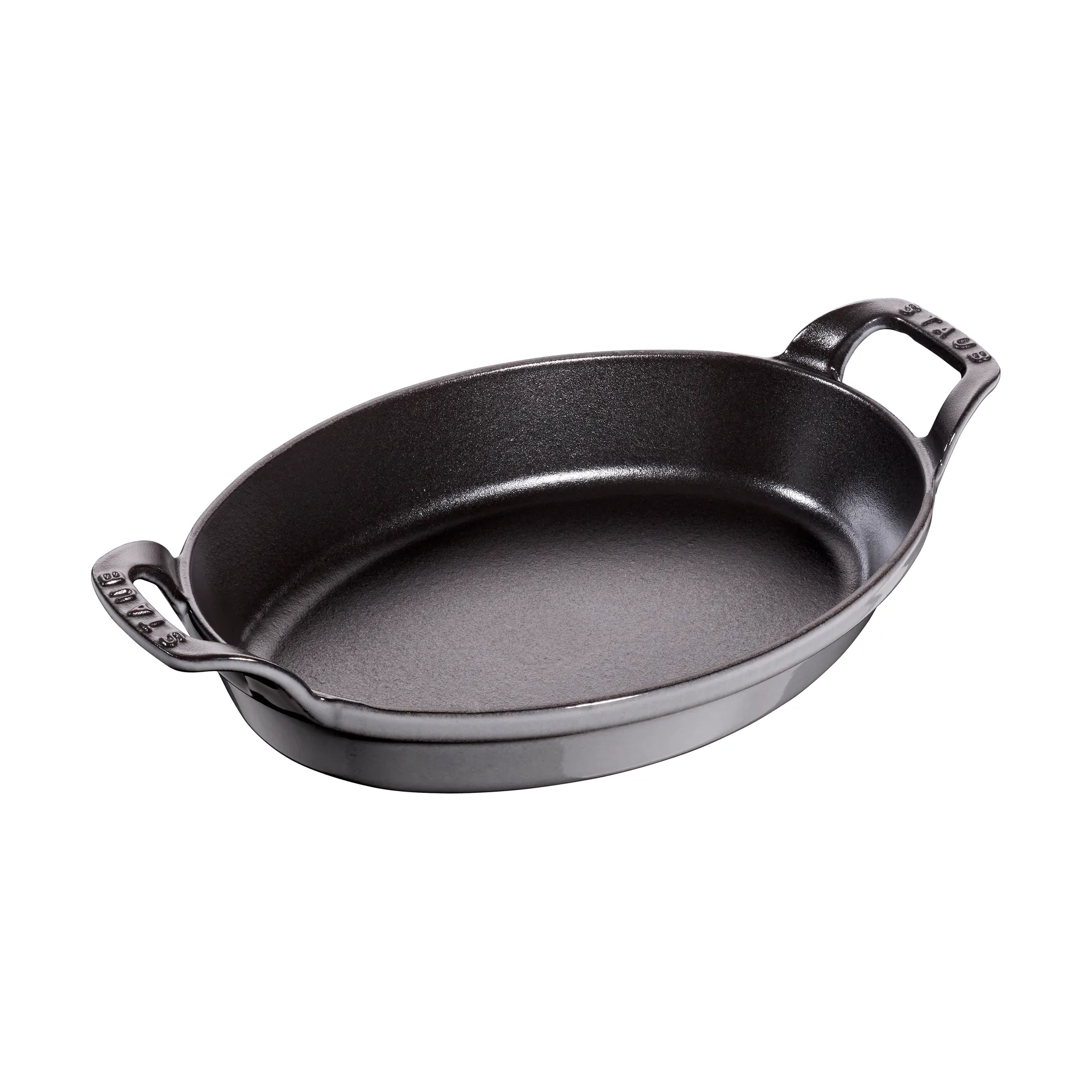 STAUB Staub oval ovnfast form støbejern 24 cm Grafitgrå