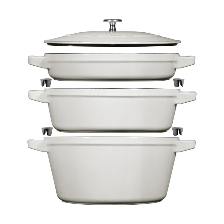 Staub Pot & saucepan set stackable 5 pieces - STAUB