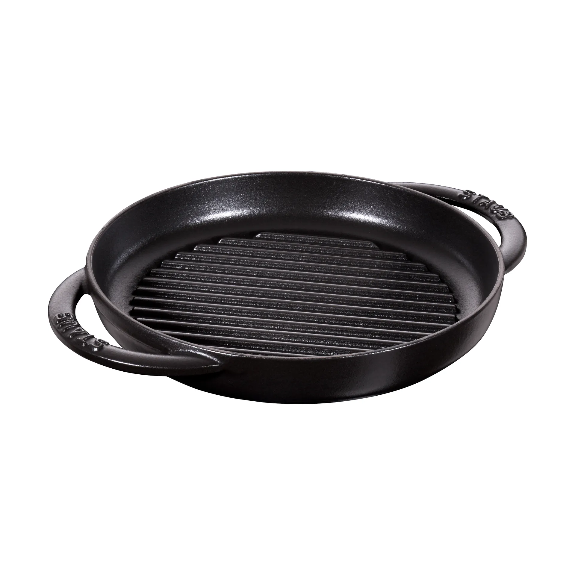 STAUB Staub Pure grillpande støbejern rund sort Ø22 cm