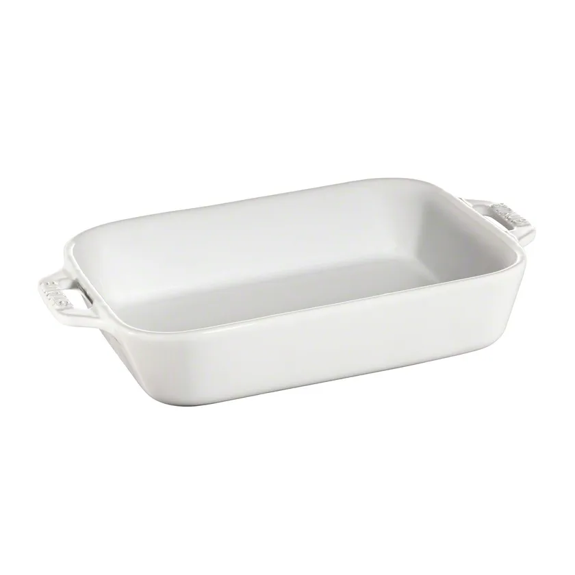STAUB Staub rektangulær ovnform 20 x 16 cm Hvid