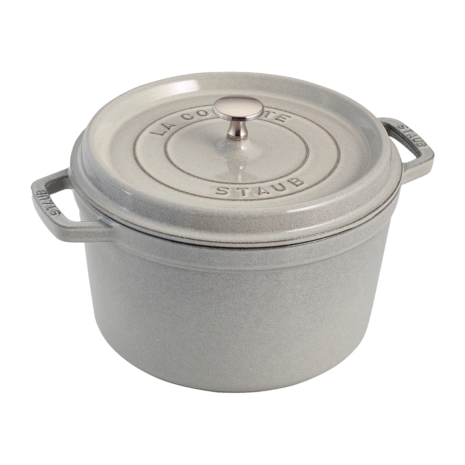 STAUB Staub rund gryde høj model 4,8 L White Truffle