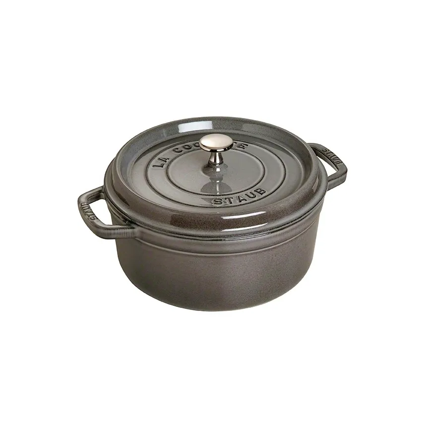 STAUB Staub rund gryde i støbejern 3,8 l Grå