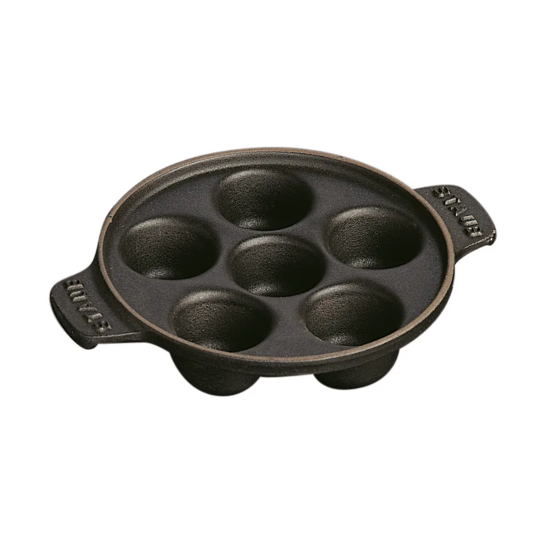 STAUB Staub snegletallerken støbejern Ø14 cm Sort
