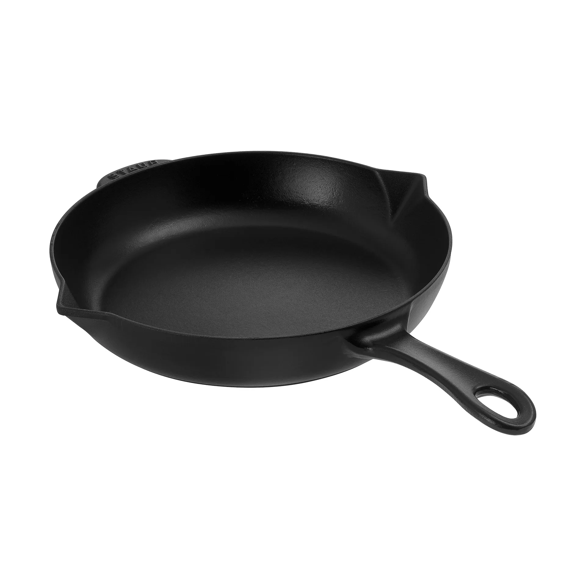 STAUB Staub stegepande støbejern med hældetud Ø26 cm Sort