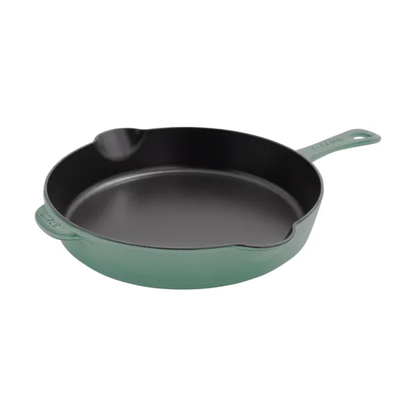Staub stekpanna gjutjärn med hällpip Ø28 cm, Eukalyptus